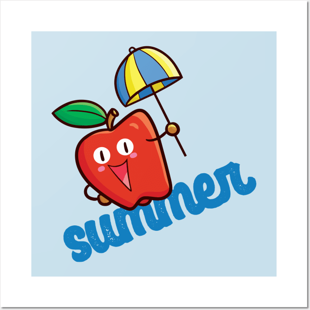 Summer Apple Wall Art by Jocularity Art